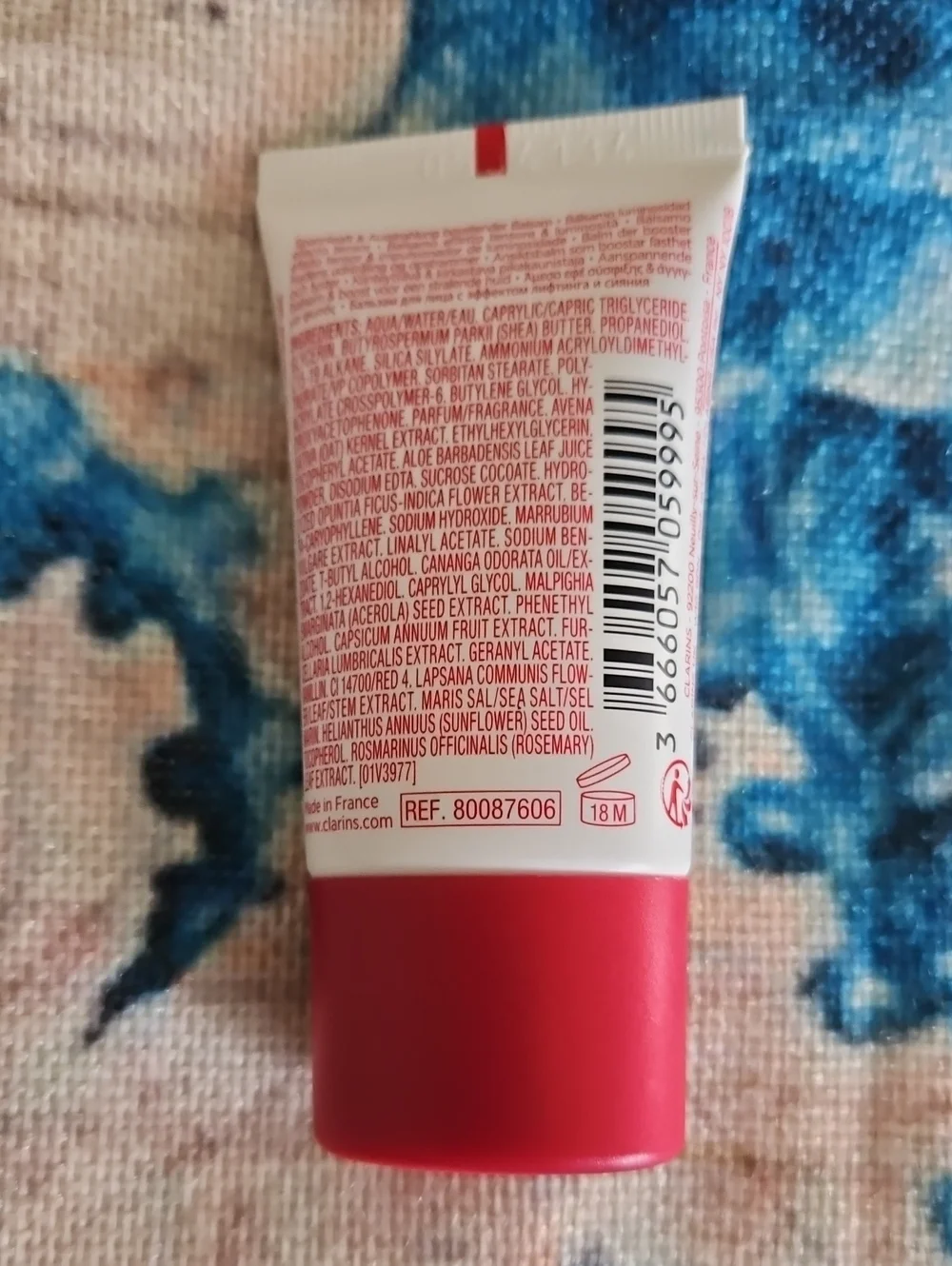 Clarins Skincare With Tweed Cosmetic Bag